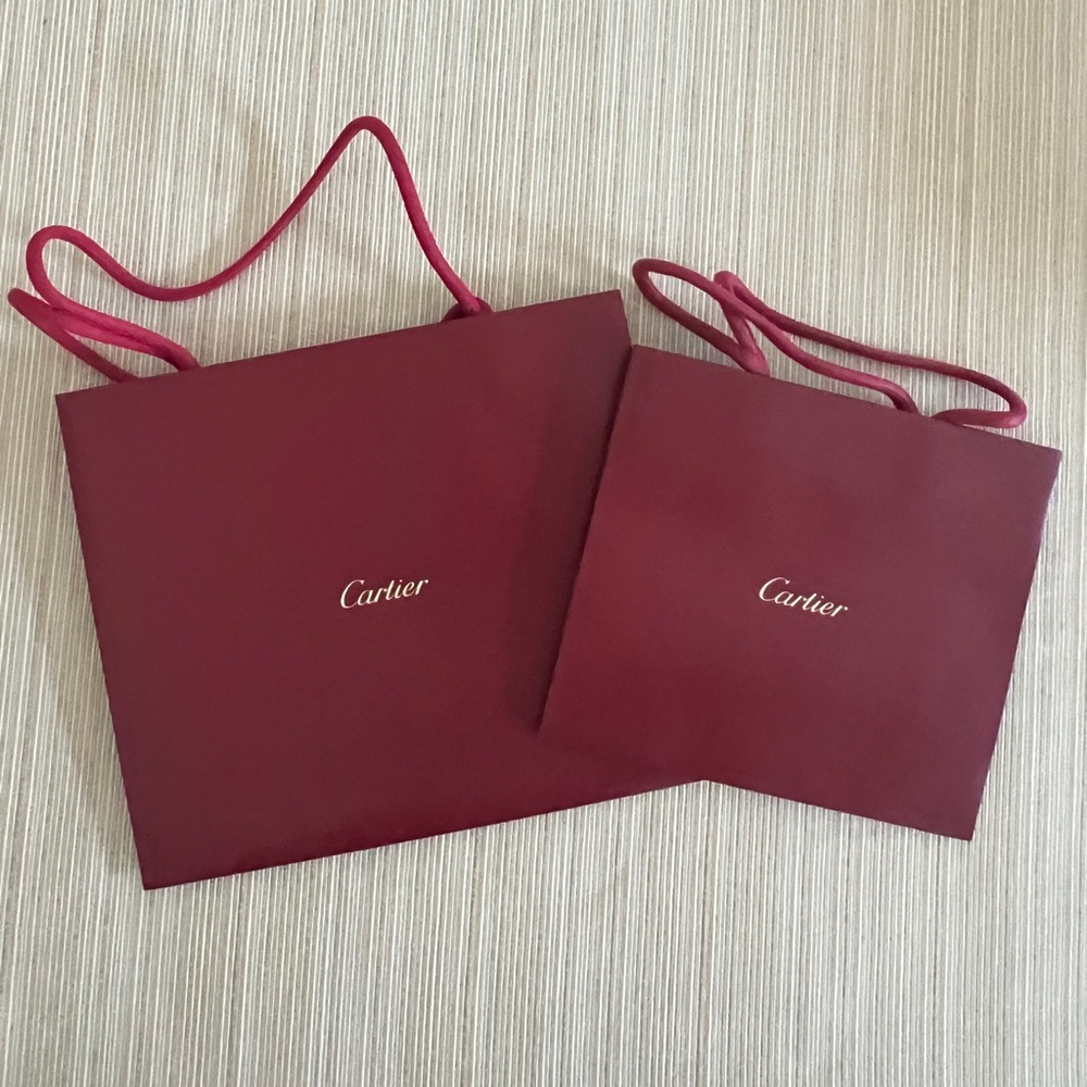 Two Cartier Shopping bags